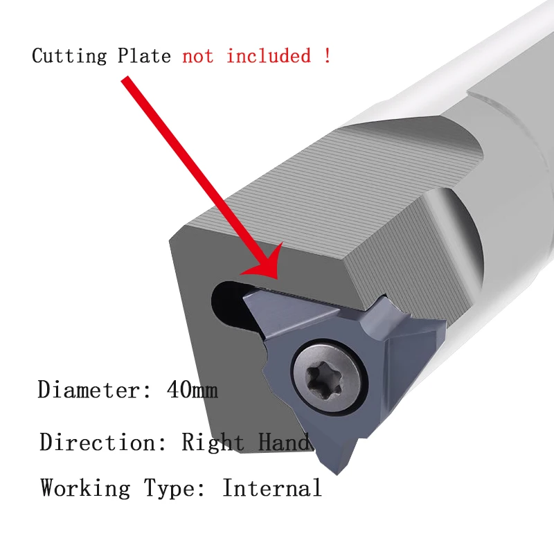 1pc Diameter 40mm Internal Threading Tool holder SVNR0040T27-10 for trapezium thread plate 27VNR-12.00TR
1pc Diameter 40mm Internal Threading Tool holder SVNR0040T27-10 for trapezium thread plate 27VNR-12.00TR