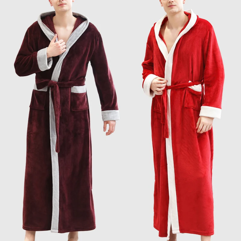 Hot Salling Men's Pajamas Beauty Salon Bathrobe Thick Section Autumn And Winter Plus Long Fashion Plus Velvet Robe Flannel
Hot Salling Men's Pajamas Beauty Salon Bathrobe Thick Section Autumn And Winter Plus Long Fashion Plus Velvet Robe Flannel
