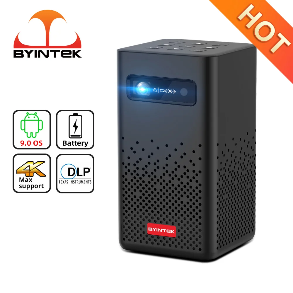 BYINTEK P20 Mini Portable Pico Smart Android 1080P LED Wifi Display DLP Projector 4K for Smartphone 3D Outdoor
BYINTEK P20 Mini Portable Pico Smart Android 1080P LED Wifi Display DLP Projector 4K for Smartphone 3D Outdoor