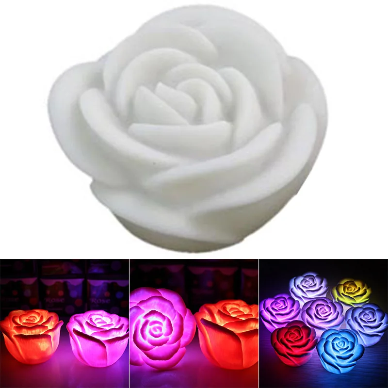 New Romantic Changing LED Floating Rose Flower Candle Night Light Wedding Decoration D1
New Romantic Changing LED Floating Rose Flower Candle Night Light Wedding Decoration D1