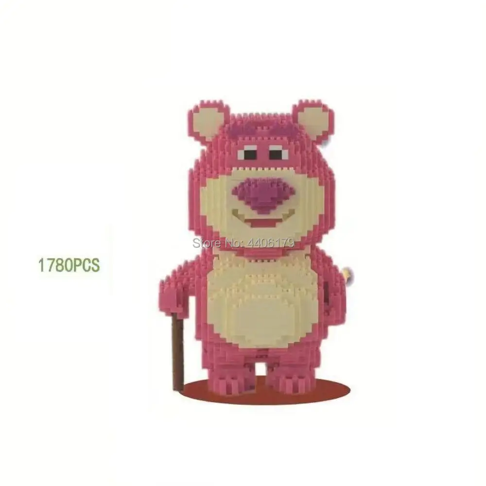 hot lepining creators America cartoon movie story Lots O Huggin Strawberry dwarf bear mini micro diamond building blocks toys
hot lepining creators America cartoon movie story Lots O Huggin Strawberry dwarf bear mini micro diamond building blocks toys