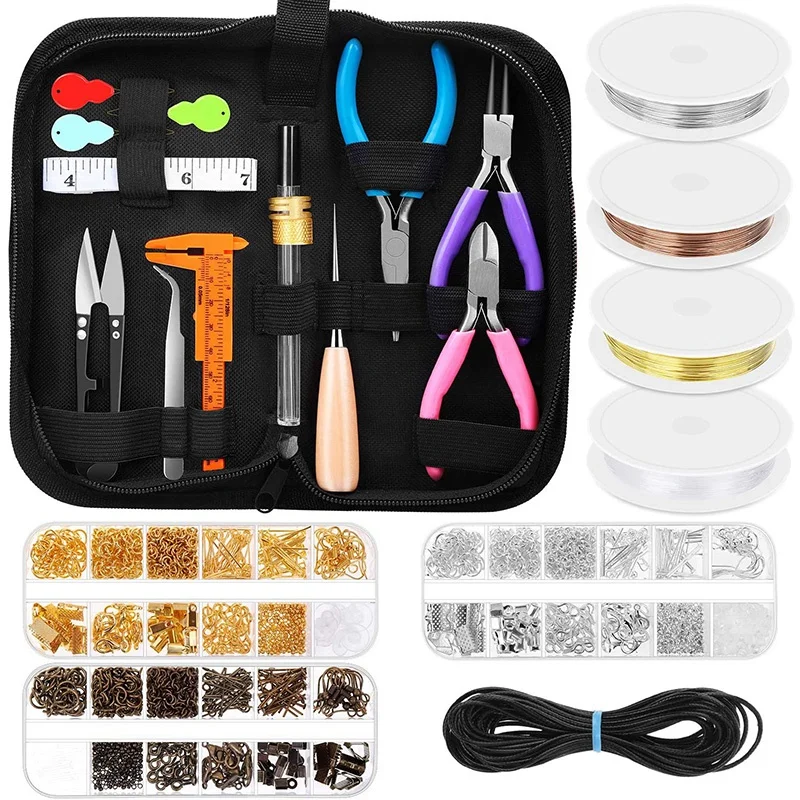 Making Supplies Kit,with Jewelry Making Tools, Jewelry Wires and Jewelry Findings for Jewelry Making, Repair and Beading
Making Supplies Kit,with Jewelry Making Tools, Jewelry Wires and Jewelry Findings for Jewelry Making, Repair and Beading