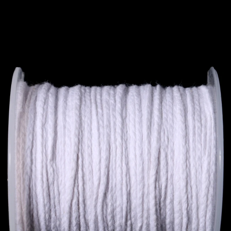 61m White Cotton Braid Candle Wick Core Environmental Non-Smoke Spool For DIY Making Oil Lamps Candles Supplies Candle Rope
61m White Cotton Braid Candle Wick Core Environmental Non-Smoke Spool For DIY Making Oil Lamps Candles Supplies Candle Rope