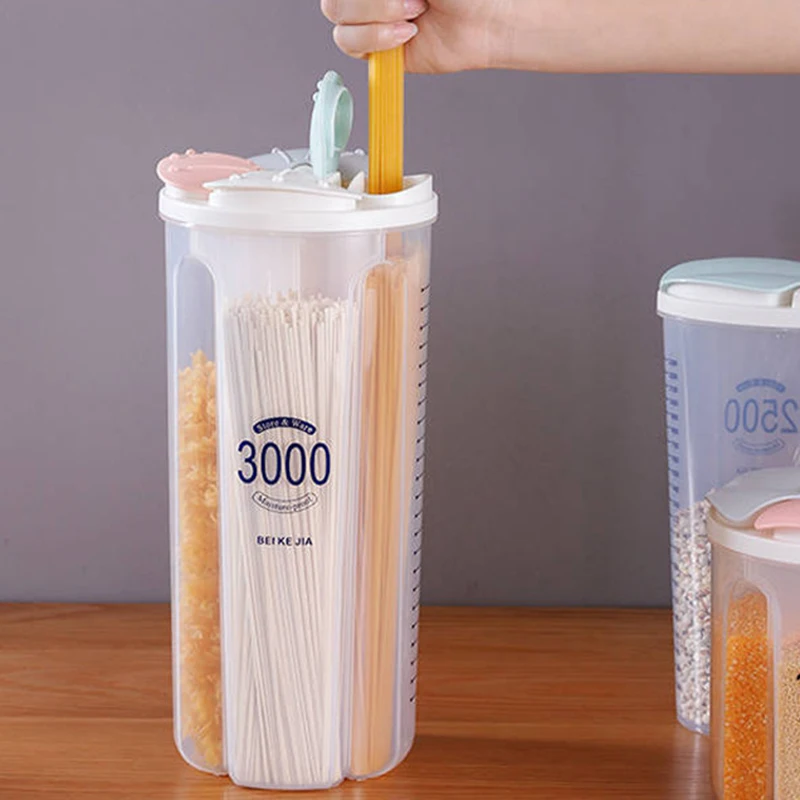 Grain Storage Box Compartmentalized Grocery Storage Jar Kitchen with Divider Storage Box Moisture-proof Flower Petal Sealing Jar
Grain Storage Box Compartmentalized Grocery Storage Jar Kitchen with Divider Storage Box Moisture-proof Flower Petal Sealing Jar