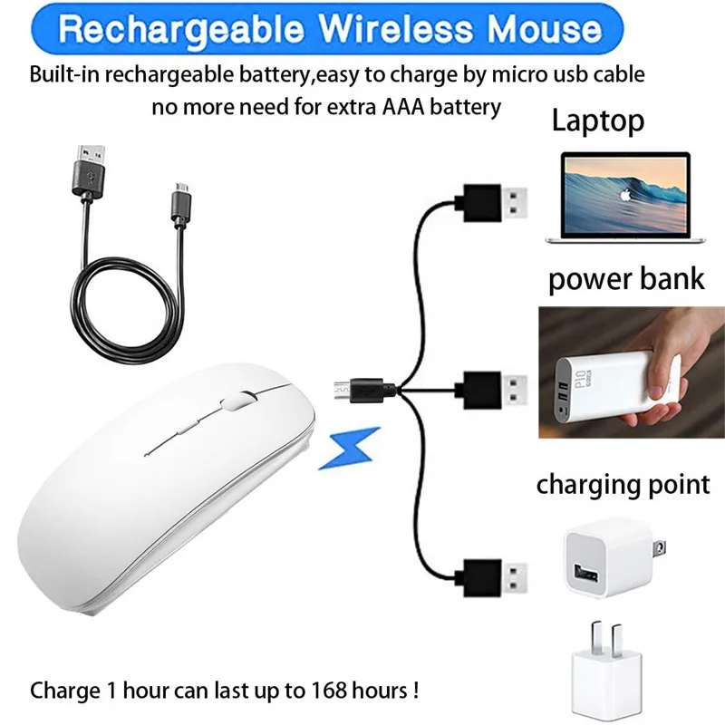 Wireless Mouse Bluetooth Rechargeable Mouse Wireless Computer Silent Mause Ergonomic Mini Mouse USB Optical Mice For PC laptop
Wireless Mouse Bluetooth Rechargeable Mouse Wireless Computer Silent Mause Ergonomic Mini Mouse USB Optical Mice For PC laptop