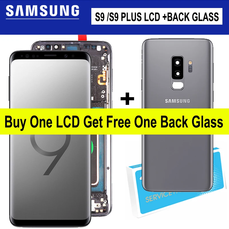 Super Amoled Display with frame for SAMSUNG Galaxy S9 G960 G960F S9 Plus G965 G965F LCD Touch Screen Digitizer with Back Glass
Super Amoled Display with frame for SAMSUNG Galaxy S9 G960 G960F S9 Plus G965 G965F LCD Touch Screen Digitizer with Back Glass