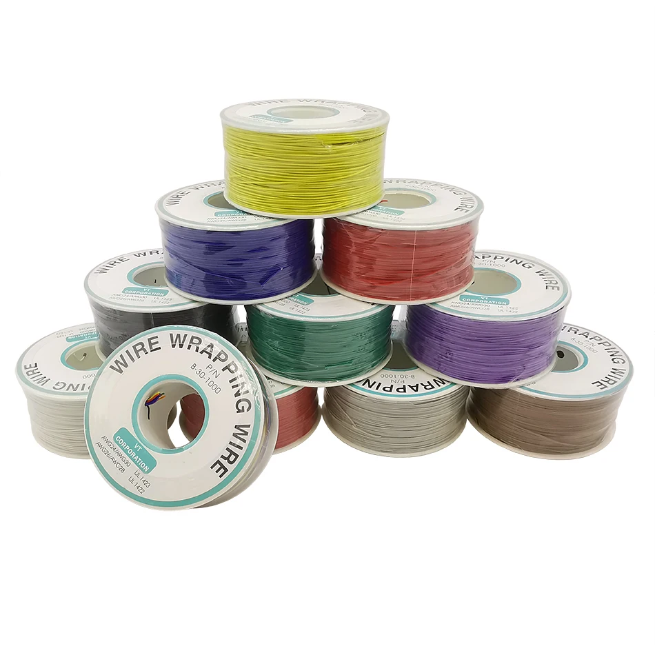1Pcs DIY 250 Meters 30AWG Wrapping Wire Cable Insulation Electronic Jumper Wire for Motherboard Electronic Test PCB Soldering
1Pcs DIY 250 Meters 30AWG Wrapping Wire Cable Insulation Electronic Jumper Wire for Motherboard Electronic Test PCB Soldering