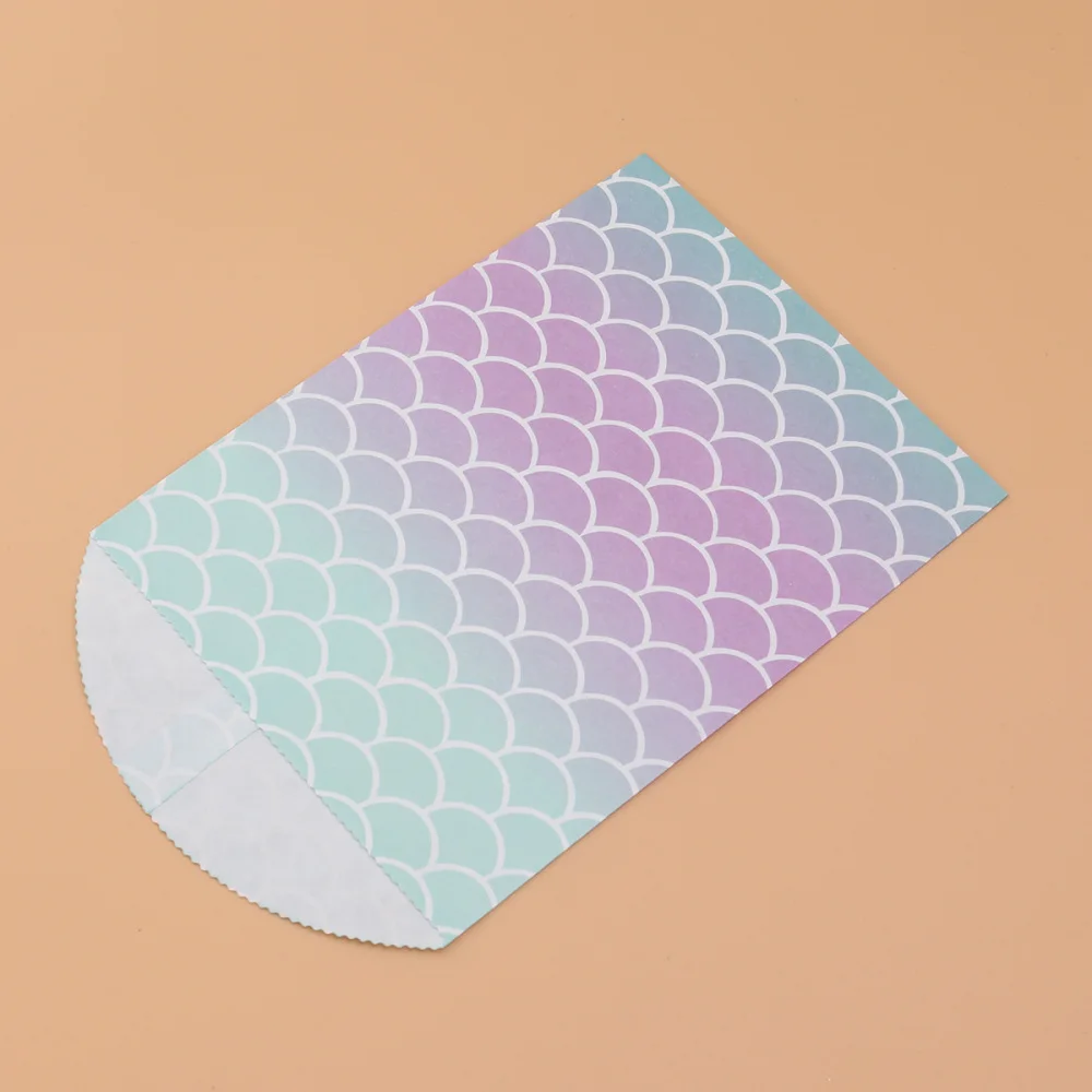12pcs Printing Tissue Pouch Beautiful Storage Pouch for Party Gathering Store (Mermaid Scales Pattern) 
12pcs Printing Tissue Pouch Beautiful Storage Pouch for Party Gathering Store (Mermaid Scales Pattern)