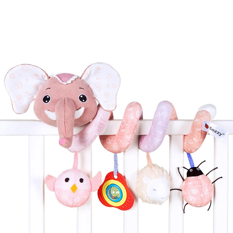 

Baby Music Plush Toy Bed Around Toys Cute Hanging Rattle Toys Character Bright Color Attract Bebe Attention Bed Bell Accessories