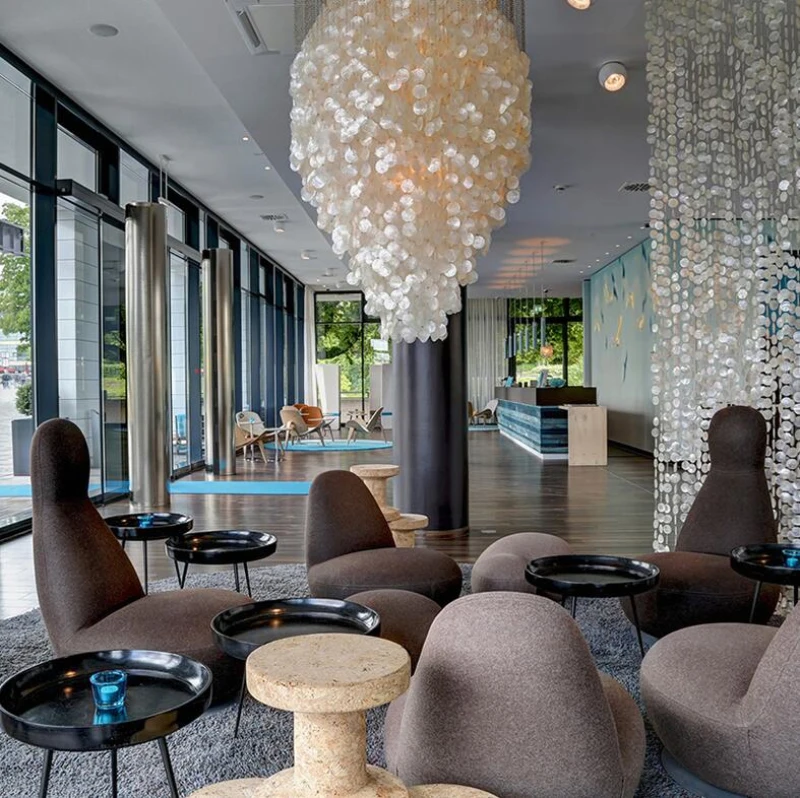 Designer Creativity Deluxe Hotel Lobby Decorative Restaurant Lamp Nordic Modern Living Room Duplex Staircase Shell Chandelier
Designer Creativity Deluxe Hotel Lobby Decorative Restaurant Lamp Nordic Modern Living Room Duplex Staircase Shell Chandelier