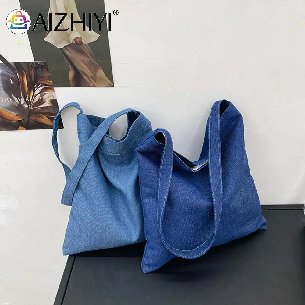 2021 New Bag Single-Shoulder Bag Vintage Denim Pure Color Shoulder Bag Casual Women Large Capacity Tote Handbags
2021 New Bag Single-Shoulder Bag Vintage Denim Pure Color Shoulder Bag Casual Women Large Capacity Tote Handbags
