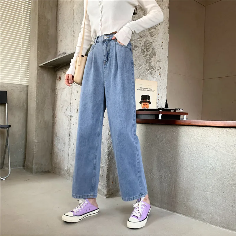 Woman Jeans High Waist Clothes Wide Leg Denim Clothing Blue Streetwear Vintage Quality Nice Vogue Harajuku Straight Pants
Woman Jeans High Waist Clothes Wide Leg Denim Clothing Blue Streetwear Vintage Quality Nice Vogue Harajuku Straight Pants