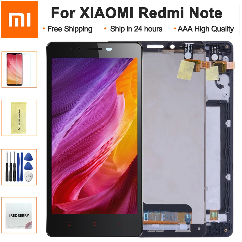 4G LTE 5 ''Новый ЖК дисплей для XIAOMI Redmi Note сенсорный экран с рамкой модуль Xiaomi