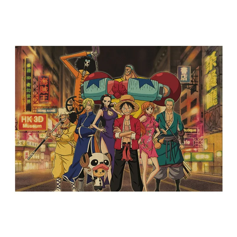 One Piece Poster Vintage Classic Anime Cartoon Kraft Paper Poster Painting Wall Stickers Home Decorative Wall Art 51x35.5cm
One Piece Poster Vintage Classic Anime Cartoon Kraft Paper Poster Painting Wall Stickers Home Decorative Wall Art 51x35.5cm