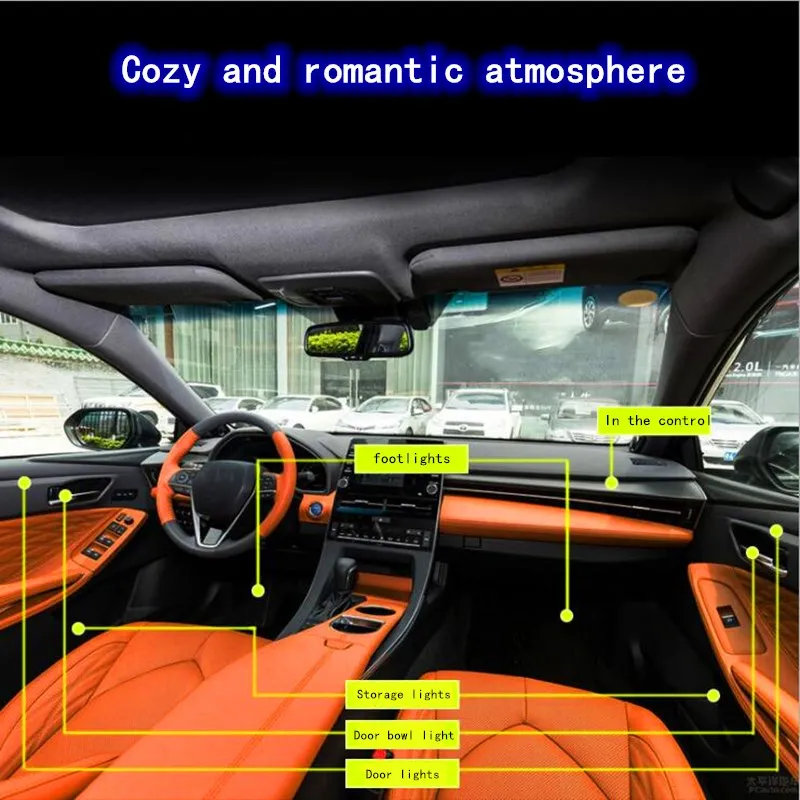Flexible Car Atmosphere Lamps APP Sound Control RGB Mode Colorful Auto Interior Ambient Light Decorative Lamp Strips Universal
Flexible Car Atmosphere Lamps APP Sound Control RGB Mode Colorful Auto Interior Ambient Light Decorative Lamp Strips Universal