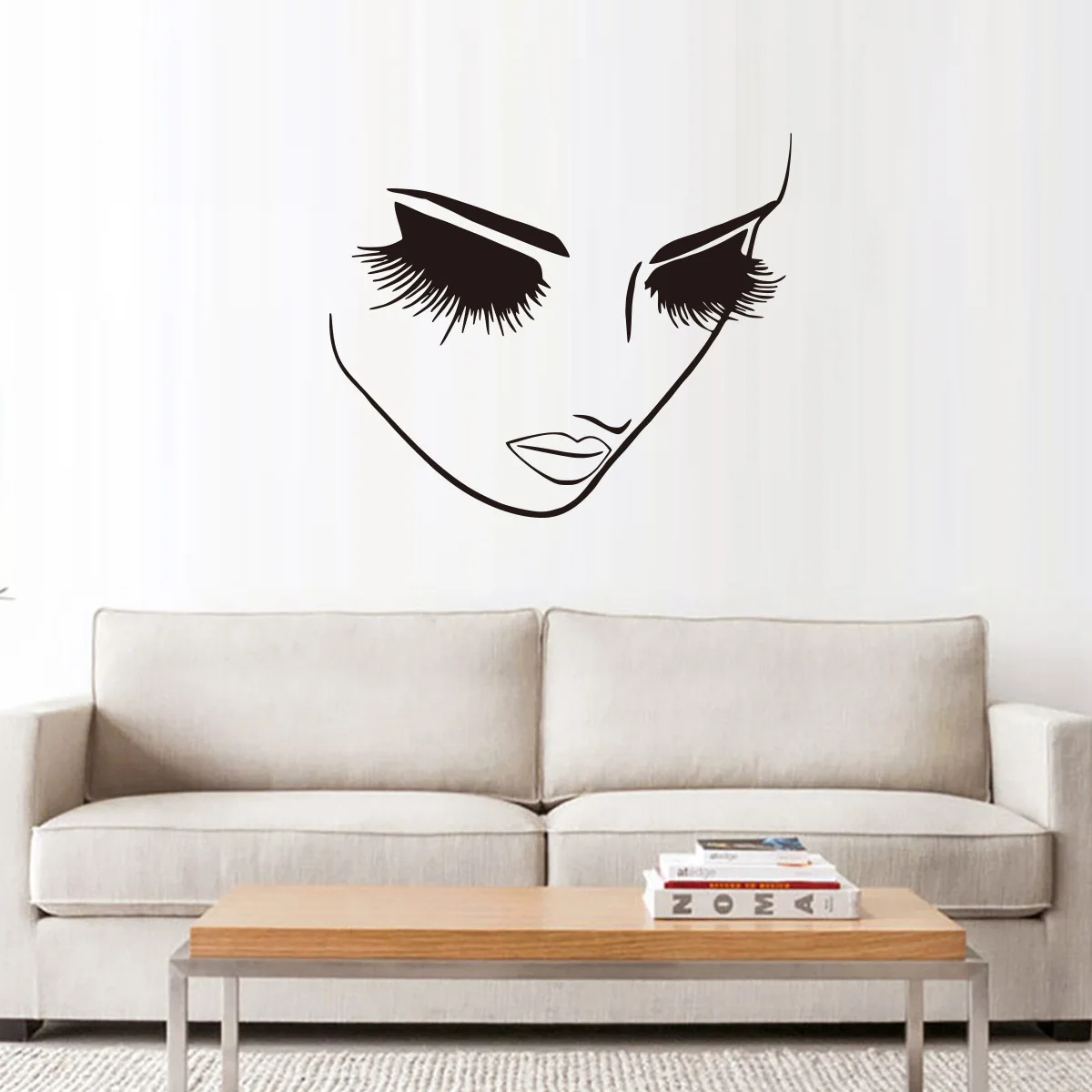 Fashion Delicate Woman Face Creative Wall Stickers Living Room Bedroom Family Showcase Decoration Wall Stickers Wholesale 
Fashion Delicate Woman Face Creative Wall Stickers Living Room Bedroom Family Showcase Decoration Wall Stickers Wholesale