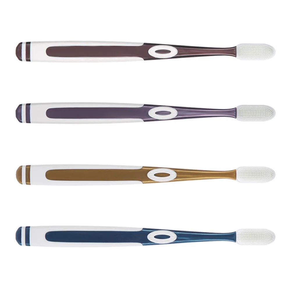 4Pcs Practical Nano Tooth Brushes Silicone Adult Toothbrushes (Assorted Color)
4Pcs Practical Nano Tooth Brushes Silicone Adult Toothbrushes (Assorted Color)