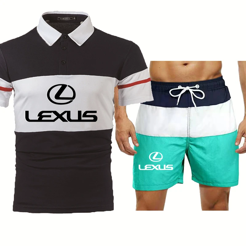Casual Men's suits Lexus Car Logo Printing High Quality Summer Cotton Men's short sleeve+shorts 2-piece set
Casual Men's suits Lexus Car Logo Printing High Quality Summer Cotton Men's short sleeve+shorts 2-piece set