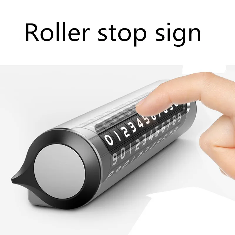 Q Shape Roller Parking Number Plate Car Temporary Parking Card Telephone Number Stop In Car-Styling Auto Accessories Interior
Q Shape Roller Parking Number Plate Car Temporary Parking Card Telephone Number Stop In Car-Styling Auto Accessories Interior