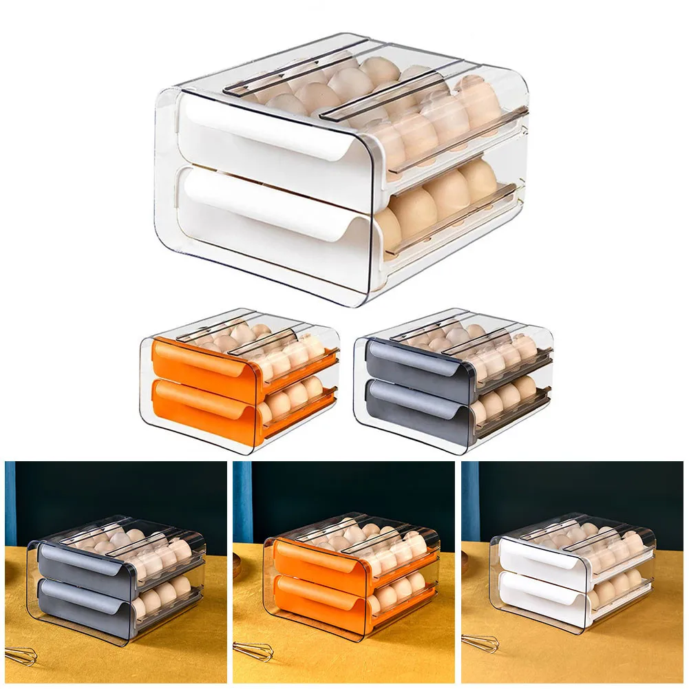 21*29.4*14cm Kitchen Slide-type Egg Storage Box Refrigerator Plastic Keep Fresh Tackable Storage Box Household Ktchen Supplies
21*29.4*14cm Kitchen Slide-type Egg Storage Box Refrigerator Plastic Keep Fresh Tackable Storage Box Household Ktchen Supplies