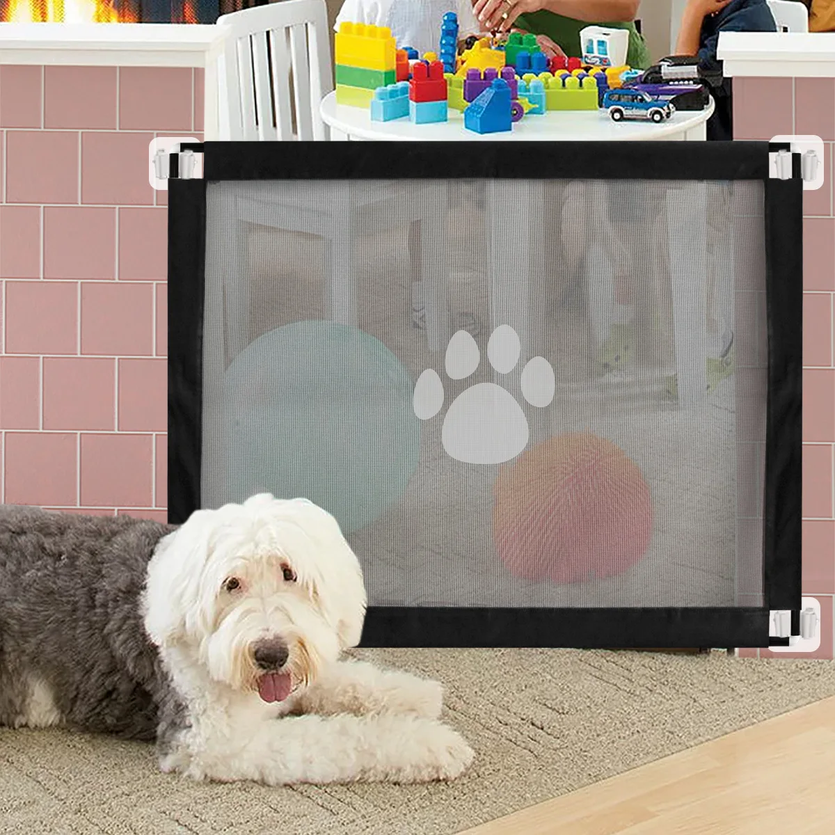 Portable Dog Gate Home Isolation Net Assembled Safety Indoor and Outdoor Paw Print Fence Dog Corral Supliess
Portable Dog Gate Home Isolation Net Assembled Safety Indoor and Outdoor Paw Print Fence Dog Corral Supliess