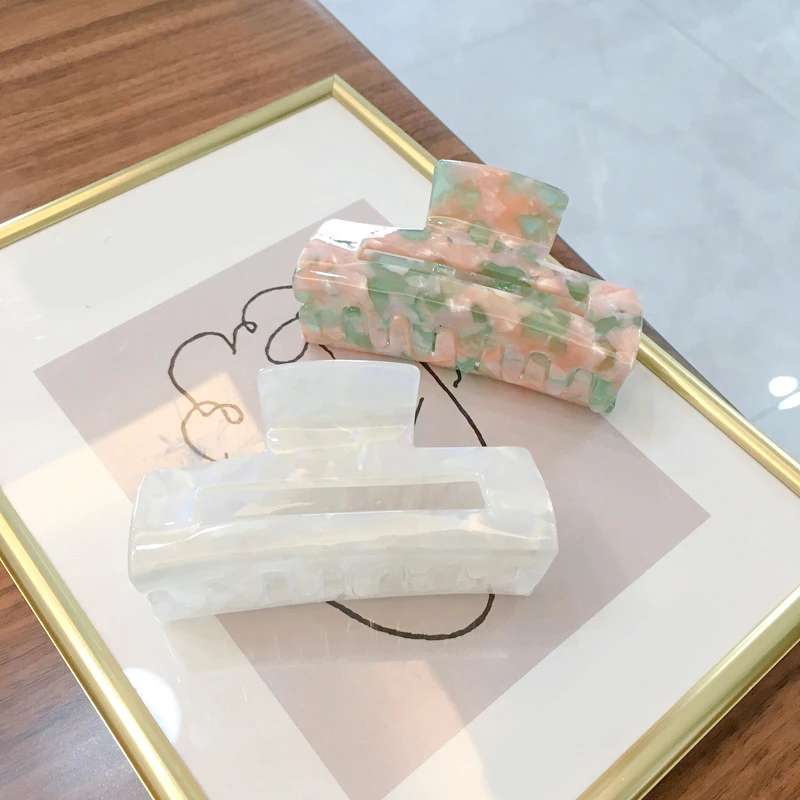 Geometric Hairpins Rectangle Acetate Hair Crab Clamps Acrylic Marble Floral Large Hair Claws Women Barrettes Hair Accessories
Geometric Hairpins Rectangle Acetate Hair Crab Clamps Acrylic Marble Floral Large Hair Claws Women Barrettes Hair Accessories