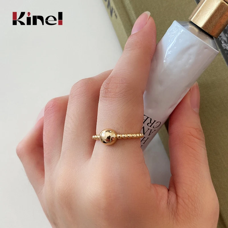 Kinel Bijoux 925 Sterling Silver Rings Ladies Korean Resizable Handmade 18K Gold Ring Silver 925 Jewelry
Kinel Bijoux 925 Sterling Silver Rings Ladies Korean Resizable Handmade 18K Gold Ring Silver 925 Jewelry