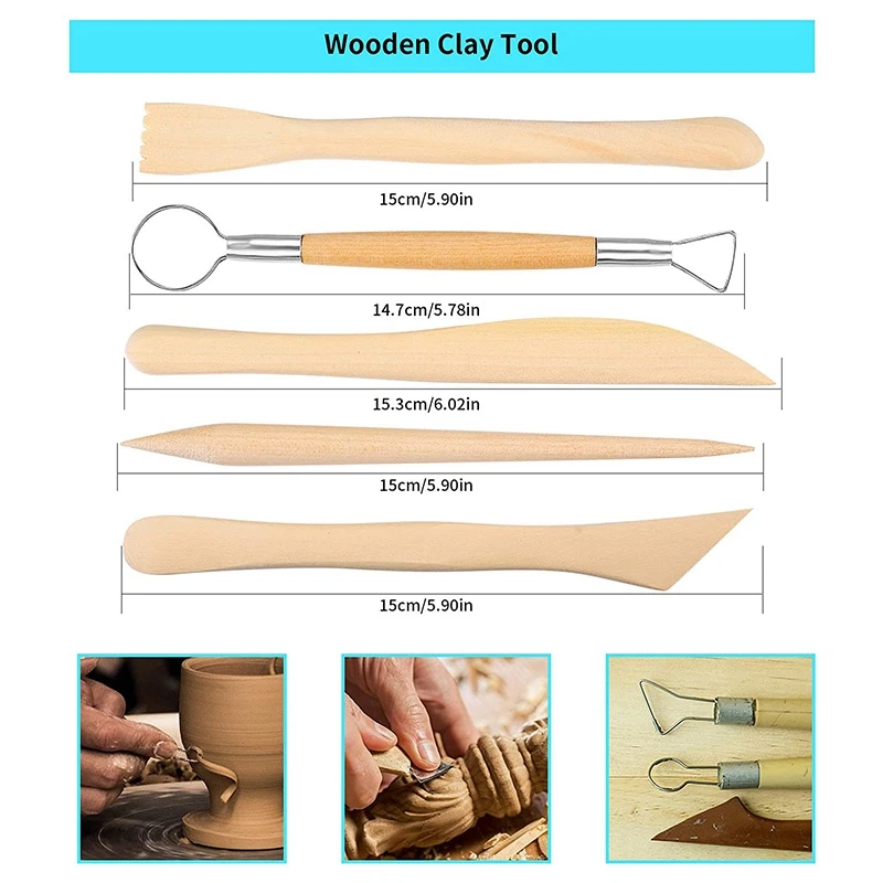 Polymer Clay Tools, 25 Pcs Clay Sculpting Tools, Modeling Clay Tools Set, Pottery Carving Tool for Engraving, Embossing 
Polymer Clay Tools, 25 Pcs Clay Sculpting Tools, Modeling Clay Tools Set, Pottery Carving Tool for Engraving, Embossing