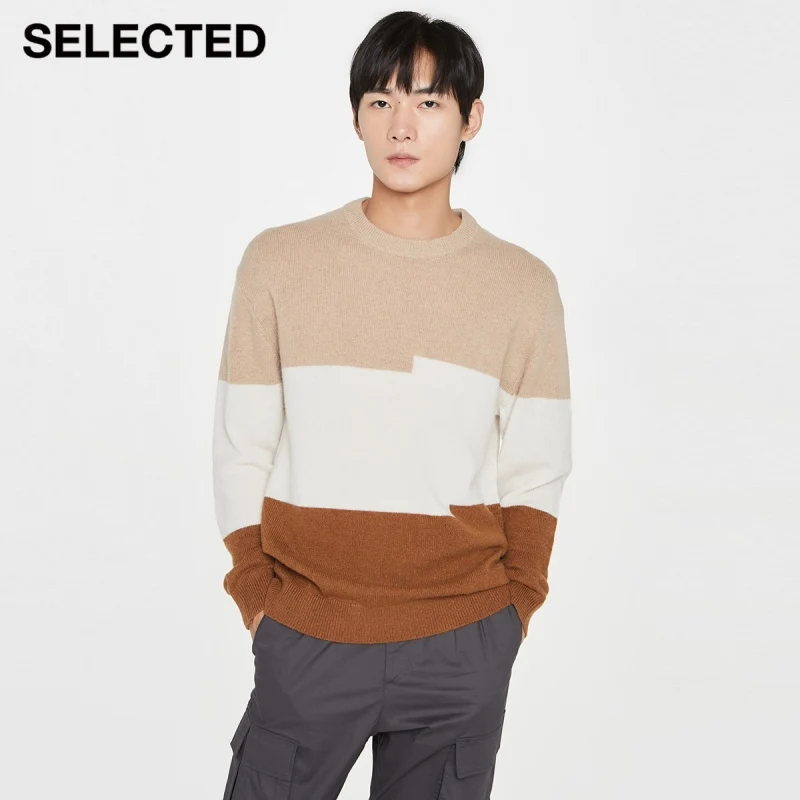 Мужской свитер из 100% шерсти с круглым вырезом
Мужской свитер из 100% шерсти с круглым вырезом