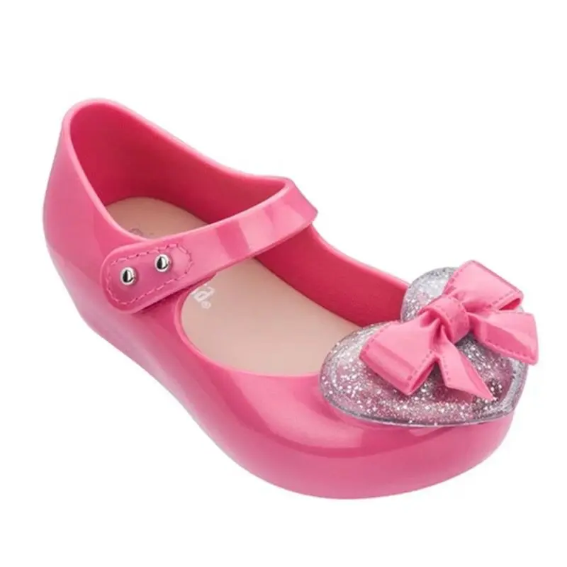 Mini Melissa Ultragirl IX 2020 New Summer Heart Girl Jelly Shoes Girls Non-slip Sandals Kids Beach Sandal Toddl SH19114 | Мать и ребенок