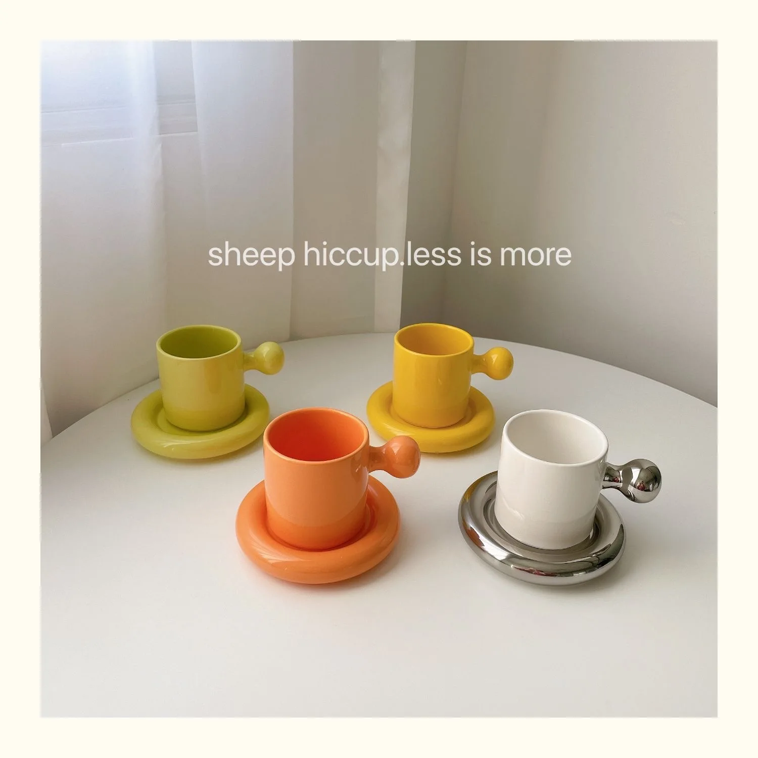 Ins Creative Round Ball Mug Disc Combination Set Yuanqi Egg Yolk Coffee Cup with Plate Ceramic Cup Cup Dish Set Nice and Lovely
Ins Creative Round Ball Mug Disc Combination Set Yuanqi Egg Yolk Coffee Cup with Plate Ceramic Cup Cup Dish Set Nice and Lovely