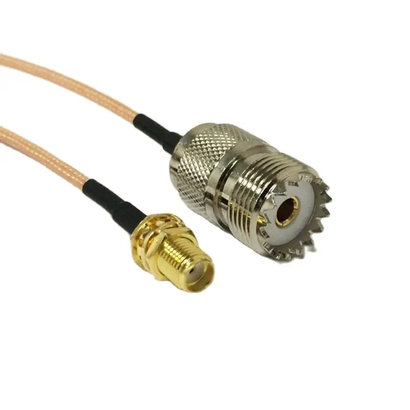 1PC New RG316 Coaxial Cable Pigtail SMA Female To UHF Jack SO239 Connector 15CM 6inch Adapter
1PC New RG316 Coaxial Cable Pigtail SMA Female To UHF Jack SO239 Connector 15CM 6inch Adapter