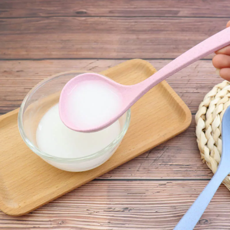 High Quality Multifunction Long Handle Spoon Soup Creative Wheat Straw Meal Dinner Scoops China Dinnerware Cooking Kitchen Tools
High Quality Multifunction Long Handle Spoon Soup Creative Wheat Straw Meal Dinner Scoops China Dinnerware Cooking Kitchen Tools