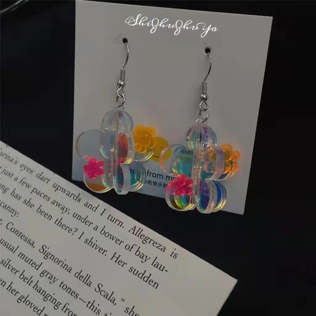 Acrylic Three-dimensional Flower Earrings Pendant Color Mirror Personality Sweet Simple Ladies Jewelry Friendship Gift
Acrylic Three-dimensional Flower Earrings Pendant Color Mirror Personality Sweet Simple Ladies Jewelry Friendship Gift
