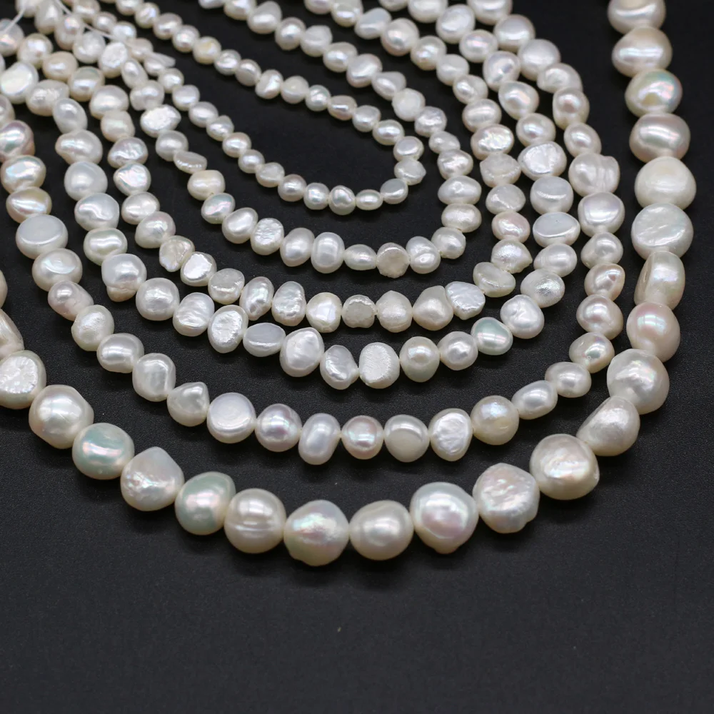 3A Quality 100% Real Natural Freshwater Cultured White Pearls Vertical Perforated Beads 36 cm Strand 5-10 mm for Jewelry Making
3A Quality 100% Real Natural Freshwater Cultured White Pearls Vertical Perforated Beads 36 cm Strand 5-10 mm for Jewelry Making