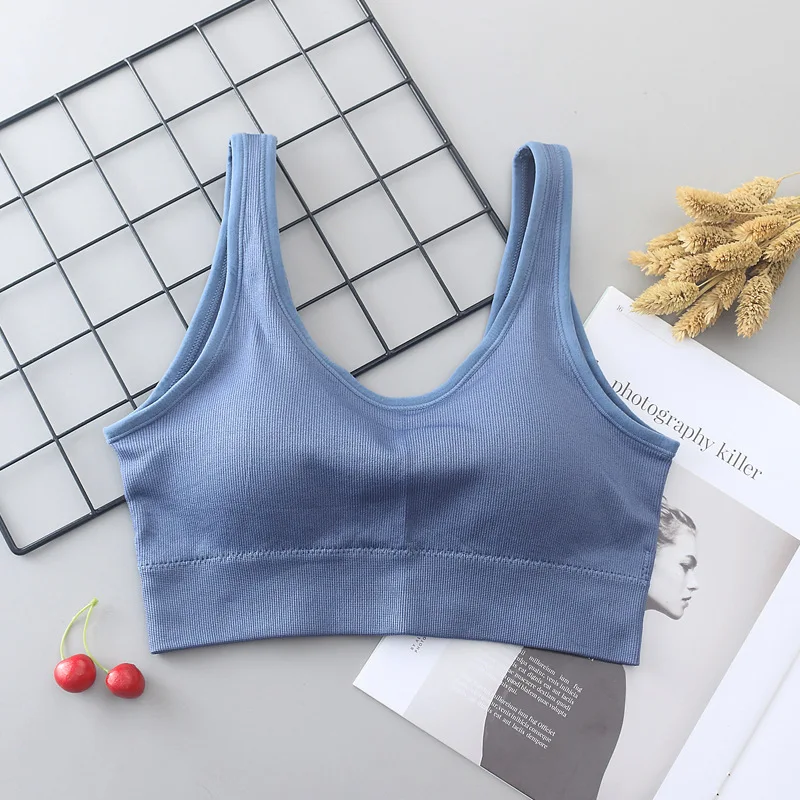 Women Tank Crop Top Seamless Underwear Female Beauty V-Back Crop Tops Lingerie Sport Fitness Top Sexy Padded Camisole Femme
Women Tank Crop Top Seamless Underwear Female Beauty V-Back Crop Tops Lingerie Sport Fitness Top Sexy Padded Camisole Femme