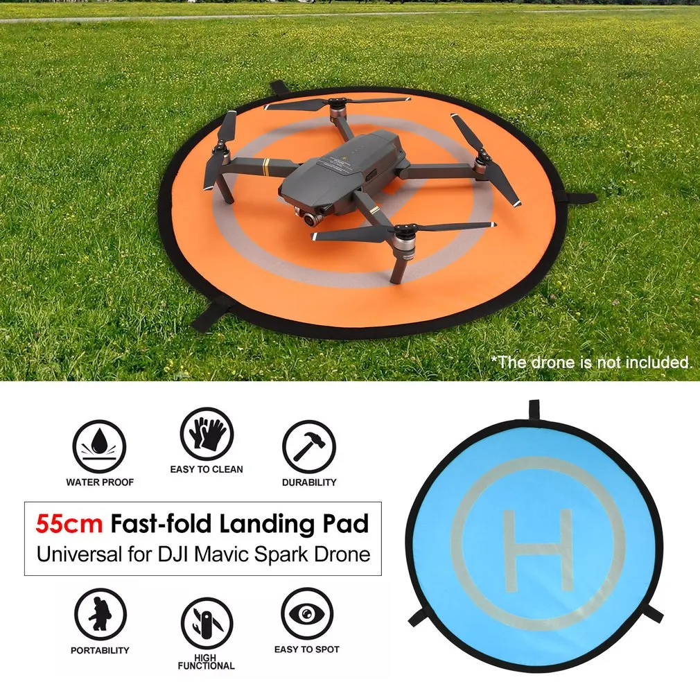 

55cm Fast-fold Landing Pad Parking Apron for Parrot Anafi Mavic Pro / Platinum / Air & Spark Helipad Tarmac Drone Accessories