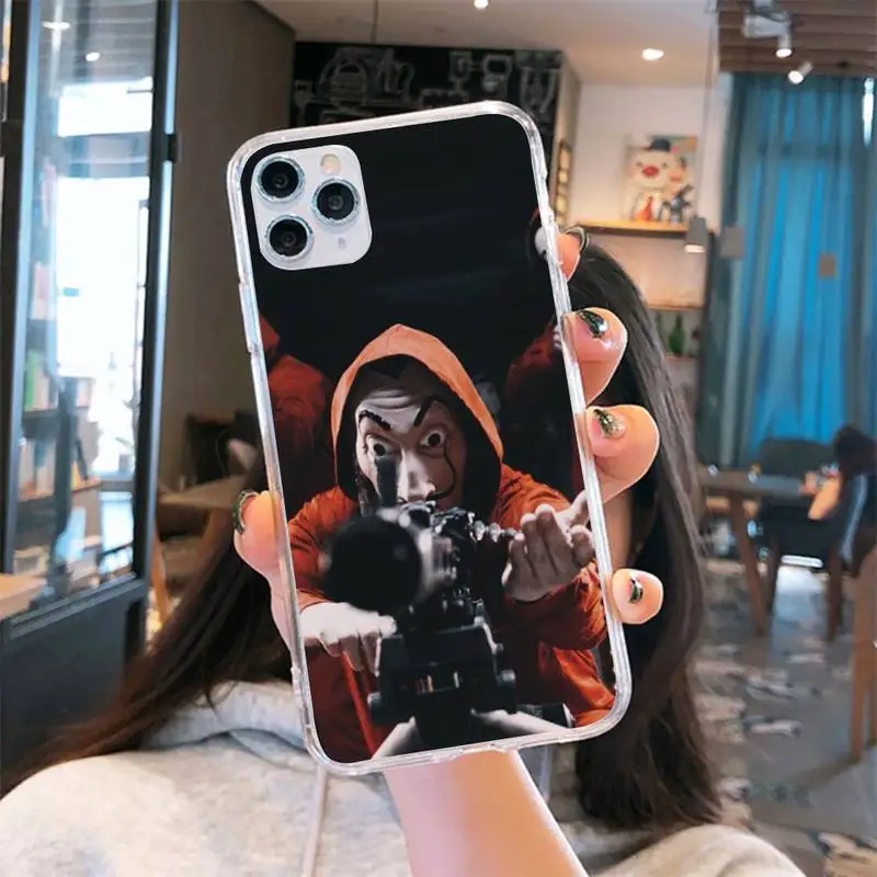 Money Robbery paper house TV movie Phone Case Transparent iPhone 6 7 8 11 12 s mini pro X XS XR MAX Plus se cover funda shell
Money Robbery paper house TV movie Phone Case Transparent iPhone 6 7 8 11 12 s mini pro X XS XR MAX Plus se cover funda shell