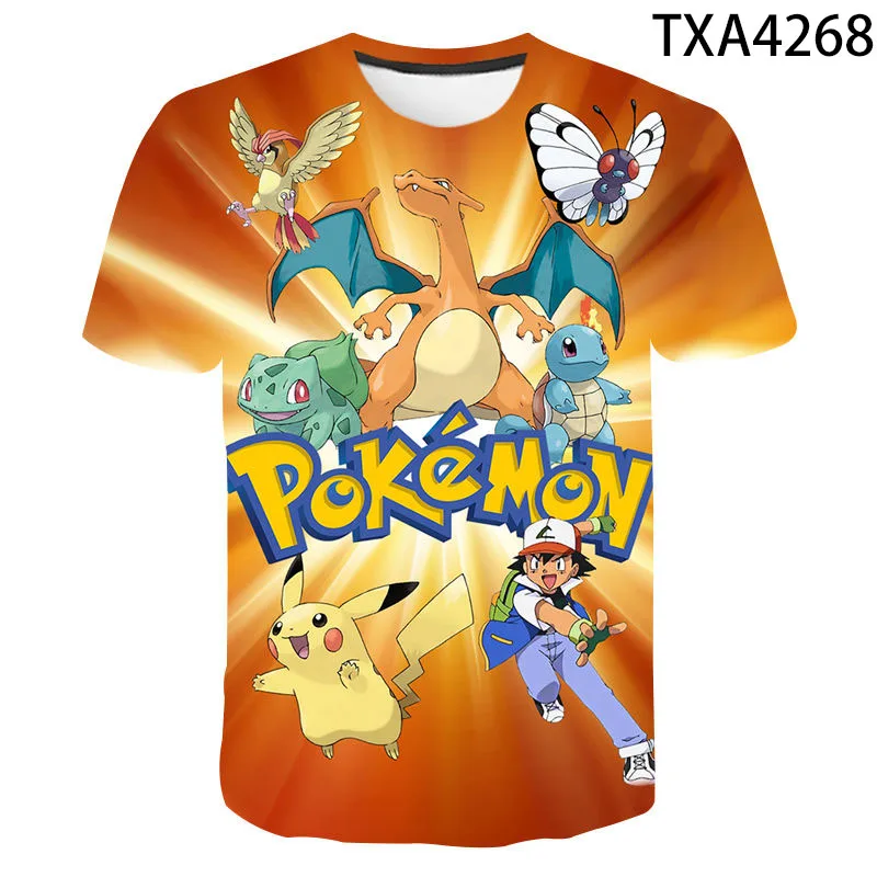Boy And Girl 3D Summer Pokemon Fashion Cartoon T-Shirts Hip Hop Streetwear Casual Short Sleeve Men Women Printed T-Shirt 4T-14T
Boy And Girl 3D Summer Pokemon Fashion Cartoon T-Shirts Hip Hop Streetwear Casual Short Sleeve Men Women Printed T-Shirt 4T-14T