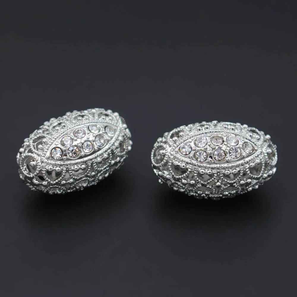 Бусины-разделители из металла с родиевым покрытием, 10 шт. 
Бусины-разделители из металла с родиевым покрытием, 10 шт.