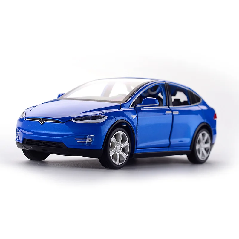 

Zhenwei Diecast Vehicles Tesla SUV 1:32 Model Car Metal Alloy Pull Back Cars Lights Toys for Kids Gifts for Children Cars Toys