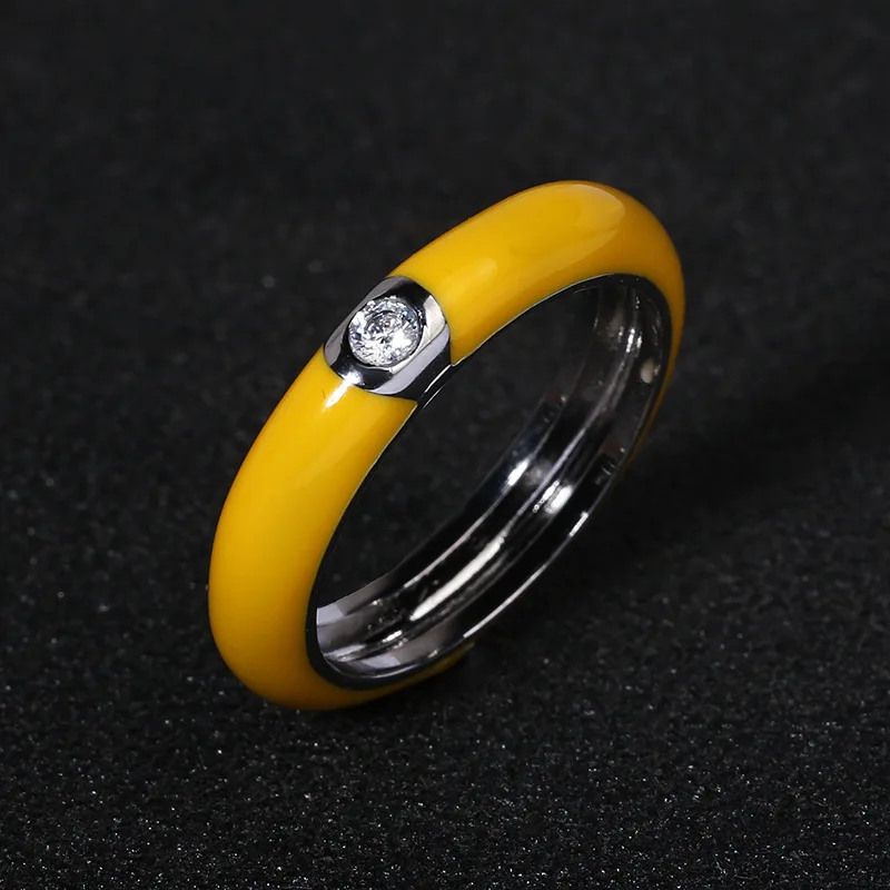 Trendy Originality Simple Enamel Ceramics Zircon Rings for Cocktail Party Men Women's Ring Wedding Ring Party Jewelry Lover Gift
Trendy Originality Simple Enamel Ceramics Zircon Rings for Cocktail Party Men Women's Ring Wedding Ring Party Jewelry Lover Gift