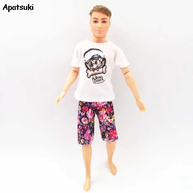 1/6 Одежда для кукол мальчиков одежда Кена собака фото и короткие брюки Барби