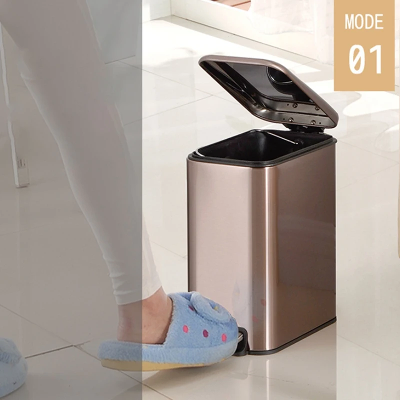 5 Liter / 1.3 Gallon Soft-Close Trash Can with Foot Pedal - Stainless Steel, Satin Nickel Finish
5 Liter / 1.3 Gallon Soft-Close Trash Can with Foot Pedal - Stainless Steel, Satin Nickel Finish