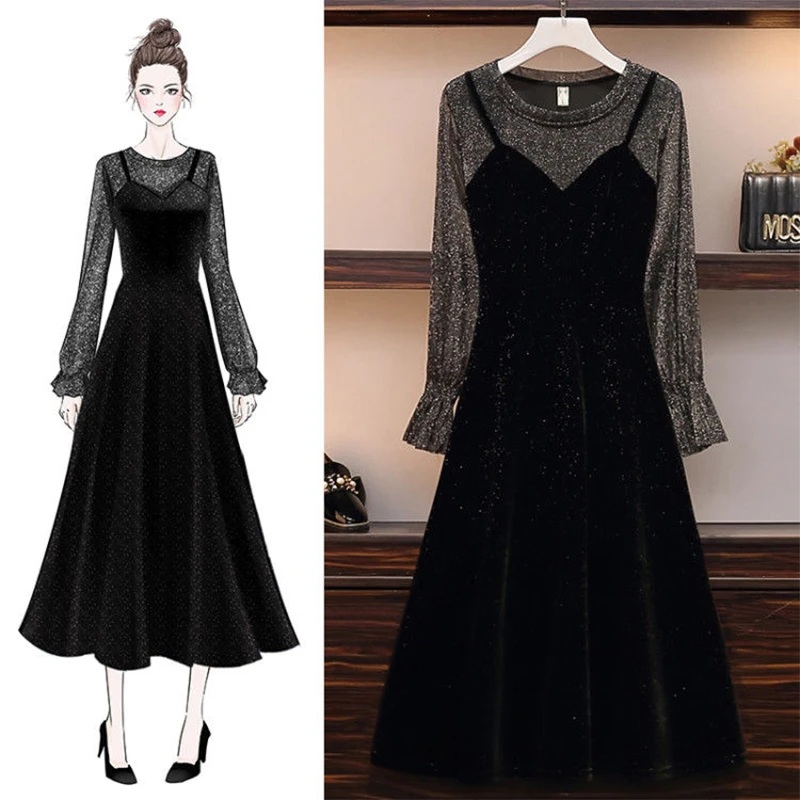 Женское весенне-летнее стильное платье, женское платье с круглым вырезом, длинным рукавом, в стиле пэчворк, элегантное, имитация двух частей...
Женское весенне-летнее стильное платье, женское платье с круглым вырезом, длинным рукавом, в стиле пэчворк, элегантное, имитация двух частей...