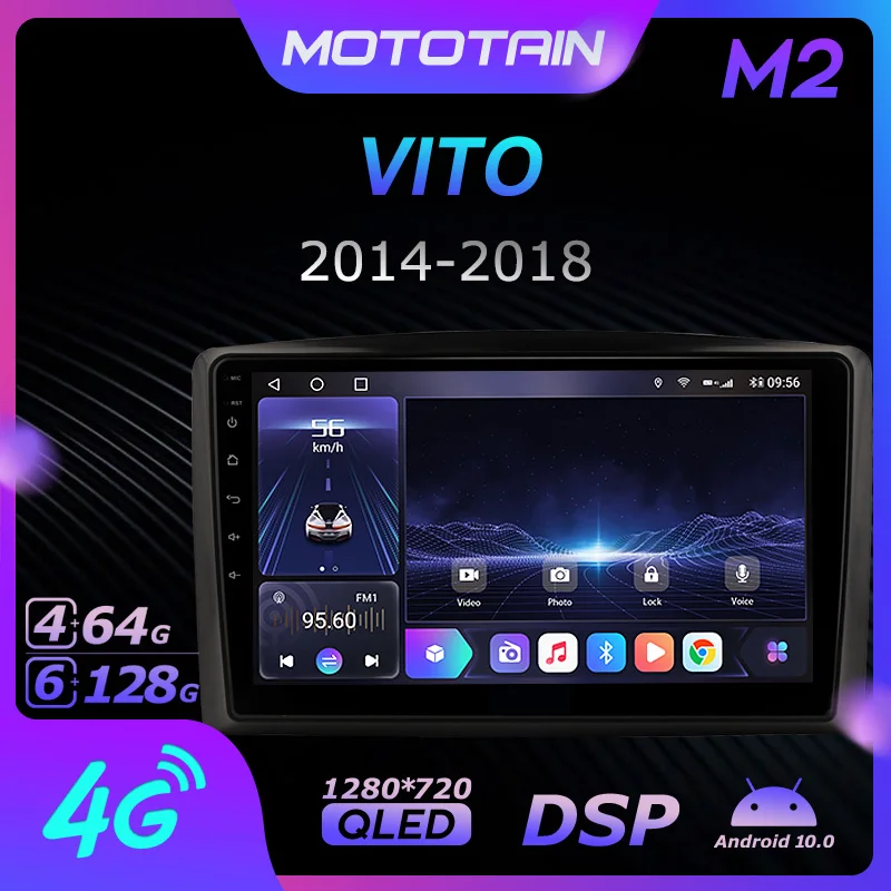 Автомагнитола Ownice 6G + 128G Android 10,0 для Mercedes Benz Vito 2014 - 2018 мультимедийный плеер Видео Аудио 4G LTE GPS Navi
Автомагнитола Ownice 6G + 128G Android 10,0 для Mercedes Benz Vito 2014 - 2018 мультимедийный плеер Видео Аудио 4G LTE GPS Navi