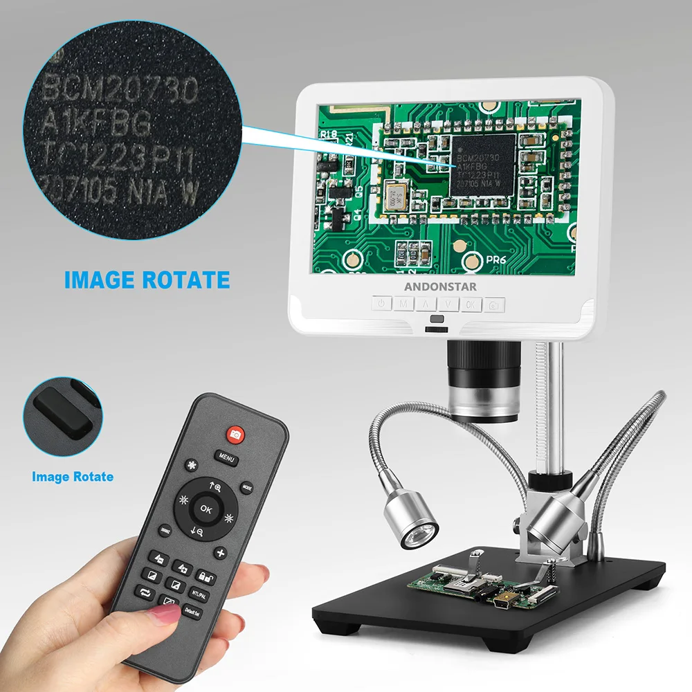 AD206 Digital Electronic Microscope 1080P 7 Inch Digital Microscope for Soldering Phone Watch Repairing SMD/SMT
AD206 Digital Electronic Microscope 1080P 7 Inch Digital Microscope for Soldering Phone Watch Repairing SMD/SMT