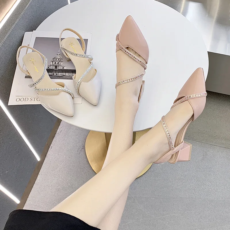 Clear Heels Rhinestone Sandals 2021 Women's Ladies Shoes Summer Med Suit Female Beige Pointed Block New Fashion Closed Medium Co
Clear Heels Rhinestone Sandals 2021 Women's Ladies Shoes Summer Med Suit Female Beige Pointed Block New Fashion Closed Medium Co