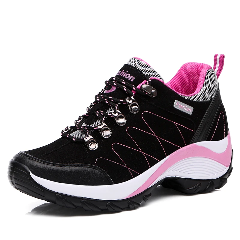 Height Increasing Women Walking Shoes Big Size 35-42 Sneakers for Woman Lace Up Outdoor Ladies Sports Gym Jogging Trainers | Спорт и