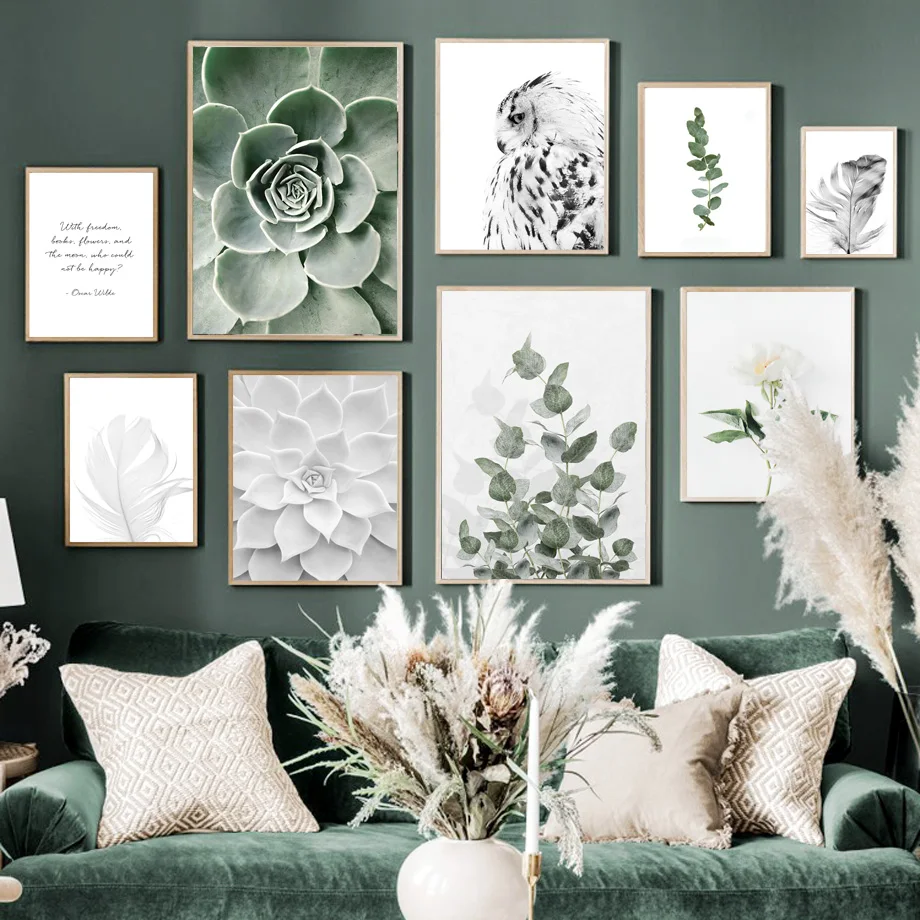 Peony Feather Owl Succulent Flower Cactus Wall Art Canvas Painting Nordic Posters And Prints Wall Pictures For Living Room Decor
Peony Feather Owl Succulent Flower Cactus Wall Art Canvas Painting Nordic Posters And Prints Wall Pictures For Living Room Decor